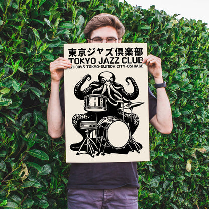 Tokyo Jazz Club Octopus Print
