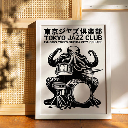 Tokyo Jazz Club Octopus Print
