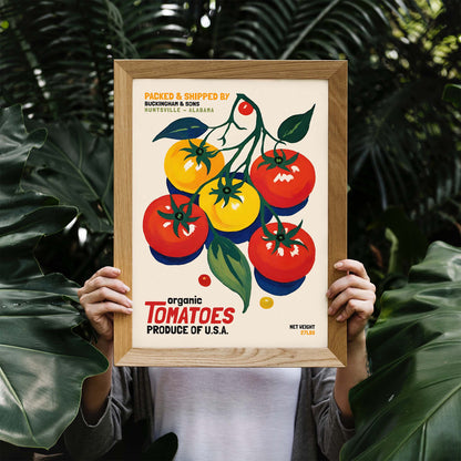 Vintage Tomato Botanical Poster Print