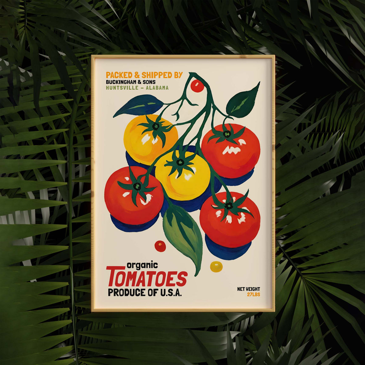 Vintage Tomato Botanical Poster Print