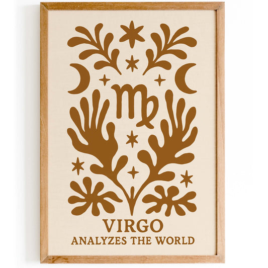 Virgo Astrology Zodiac Wall Art