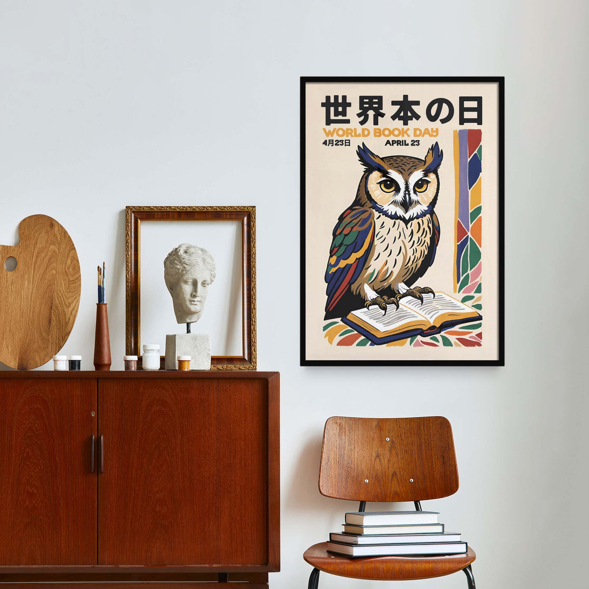 World Book Day Owl Poster