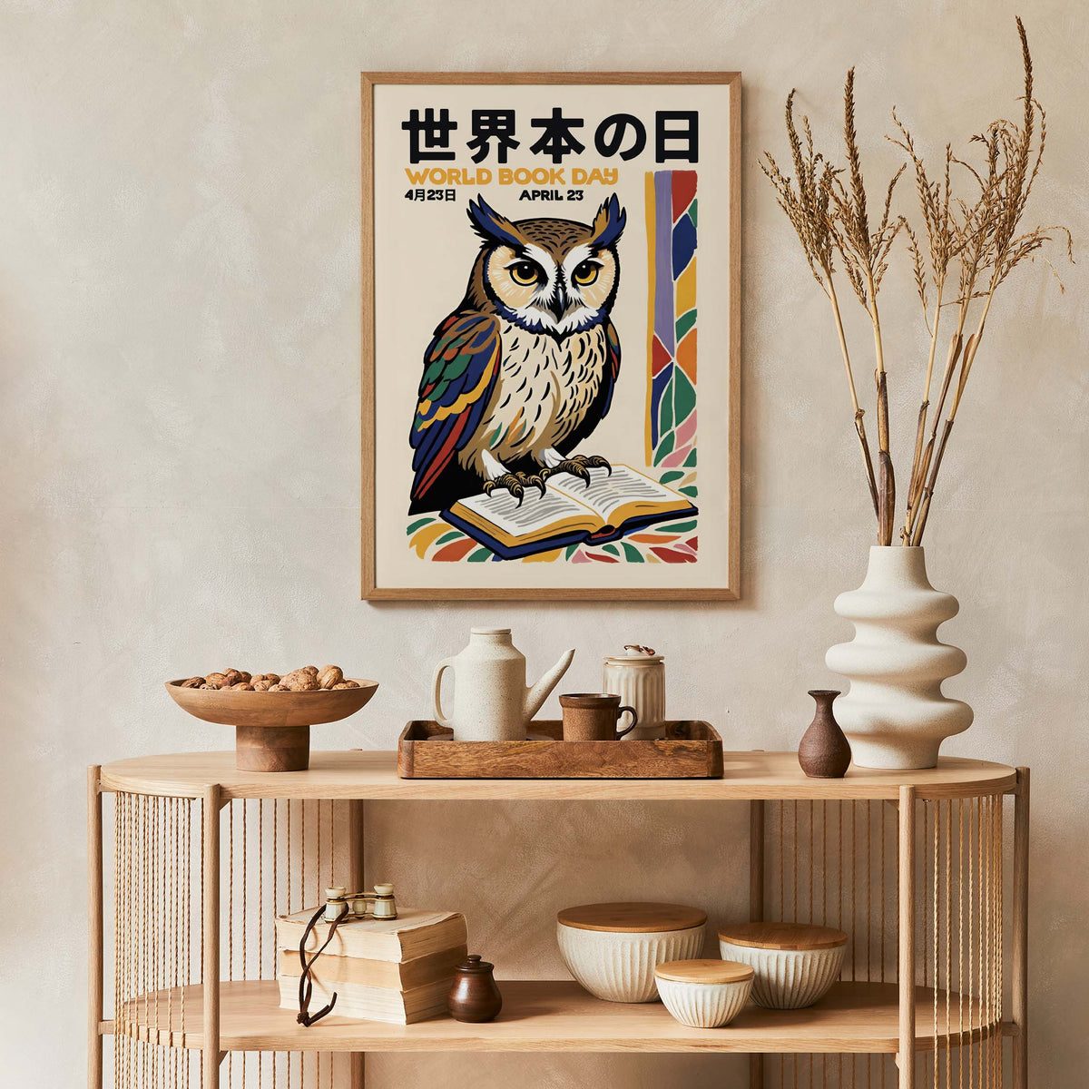 World Book Day Owl Poster