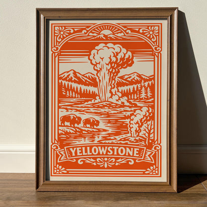 Yellowstone National Park Poster