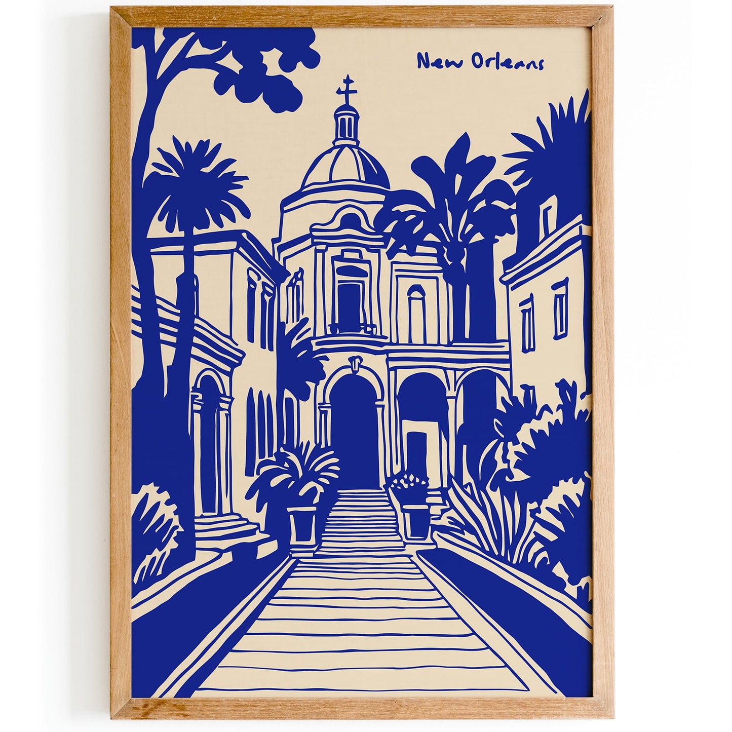 New Orleans poster inspired by St. Louis Cathedral Wall Art