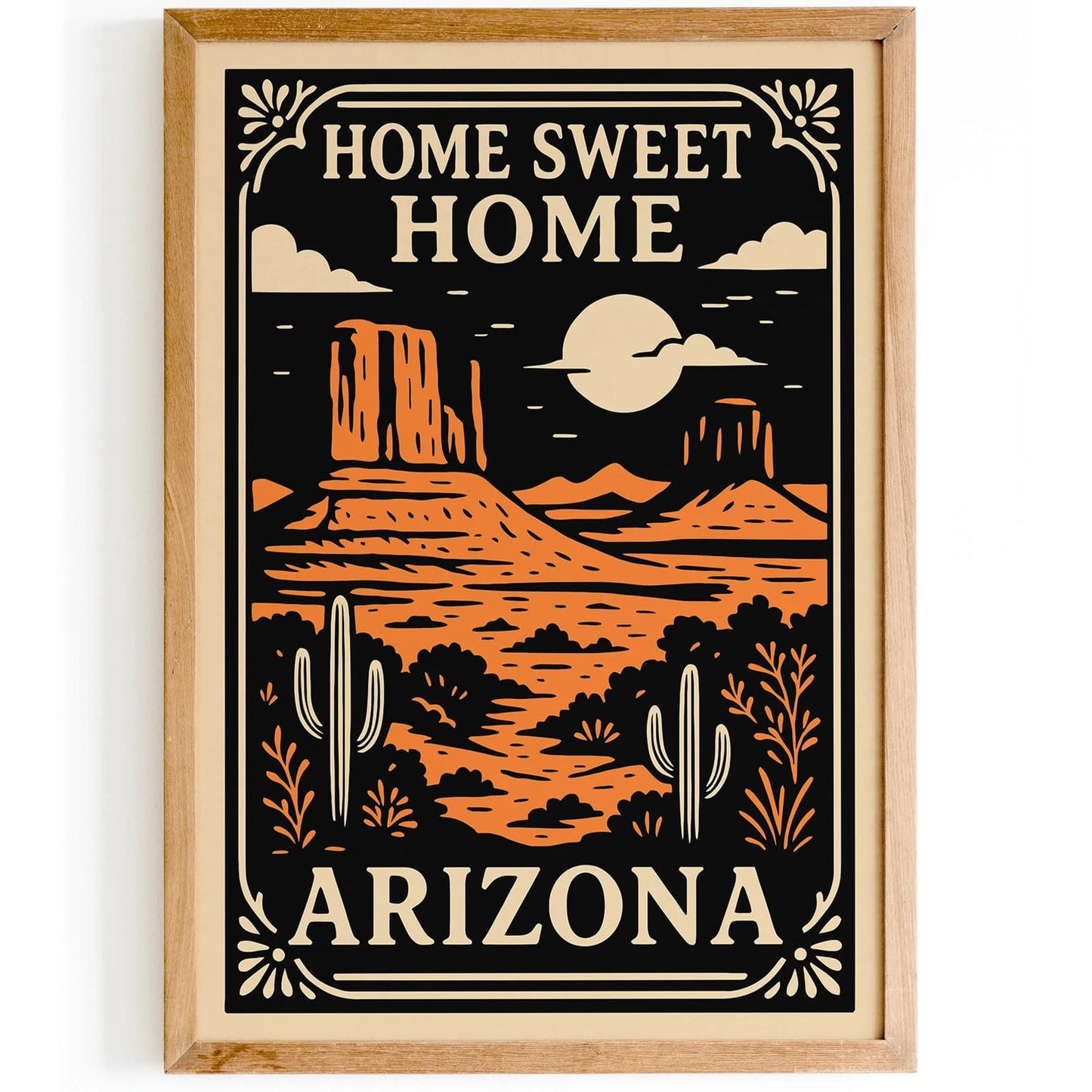 Home Sweet Home Arizona Travel Poster