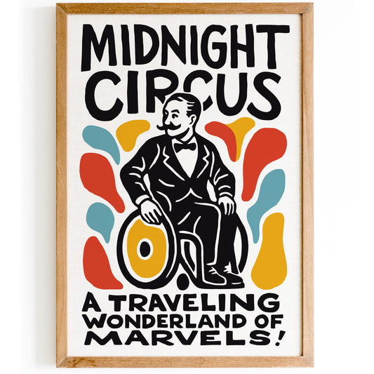 Midnight Circus Retro Show Poster