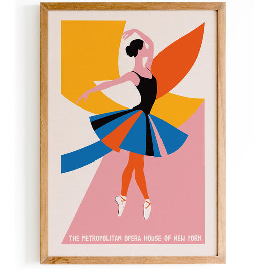 Ballerina Modern Art Print