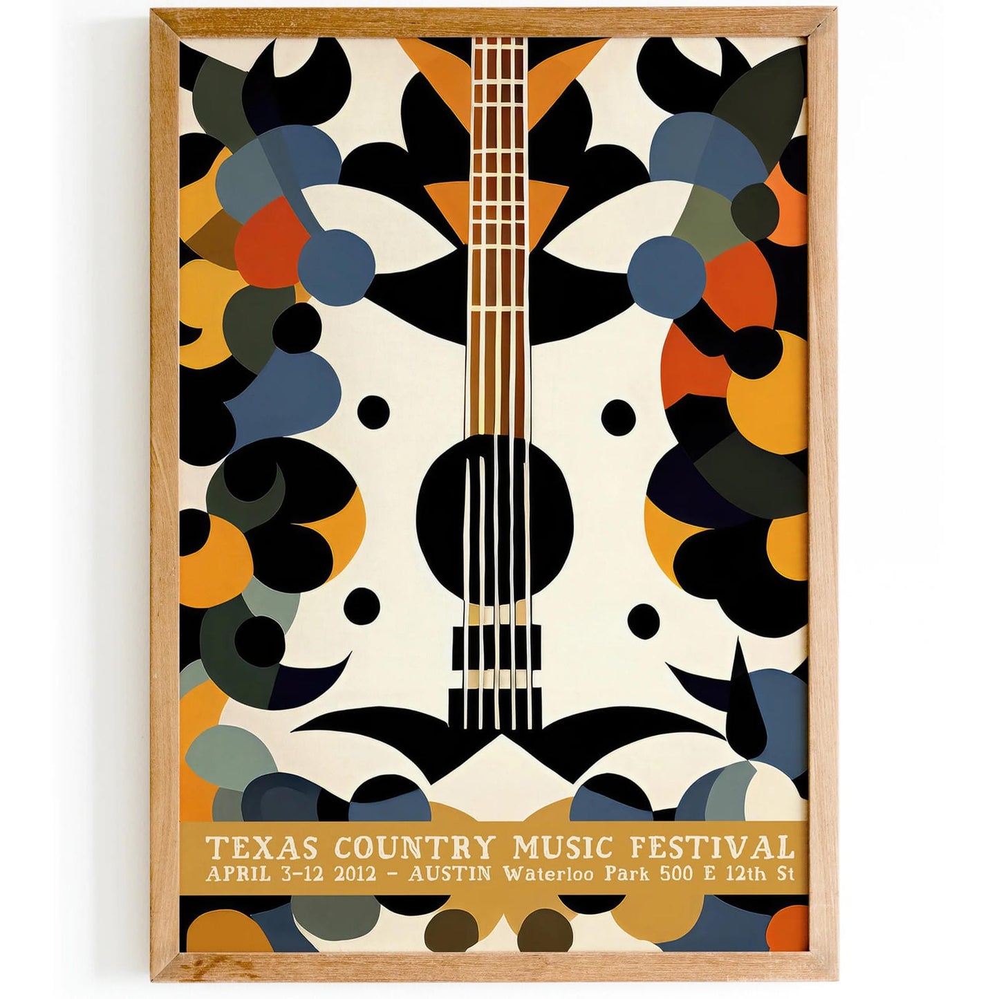Texas Country Music Festival Poster Print