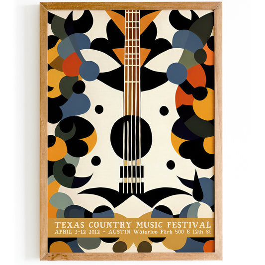 Texas Country Music Festival Poster Print