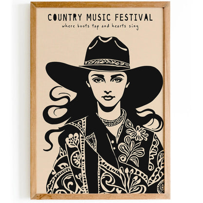 Country Music Festival Poster 2025