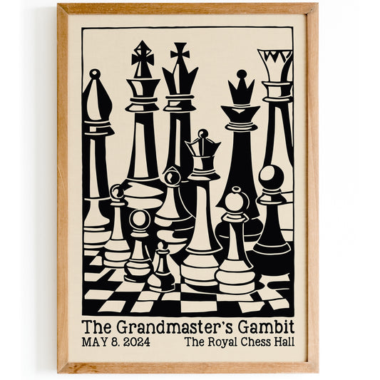 Father's Day Gift for 2024 Chess Wall Art