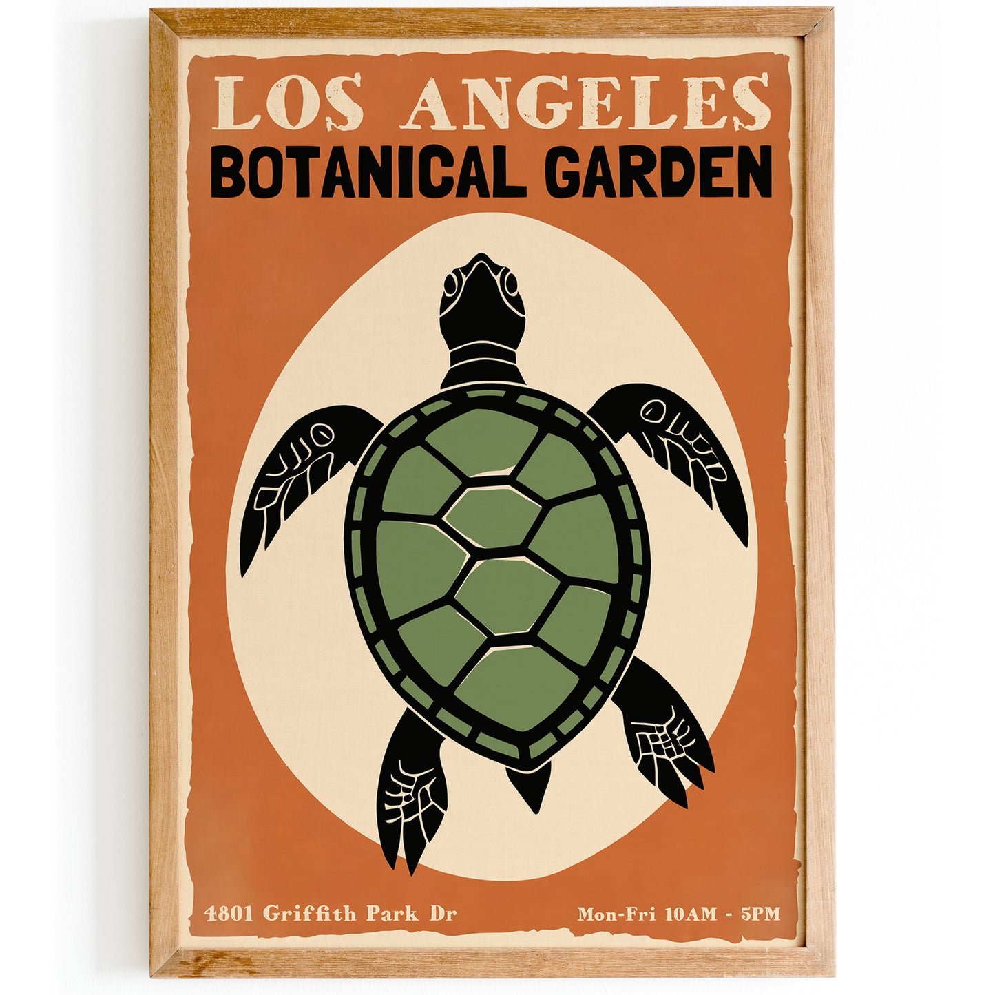 Los Angeles Botanical Garden Retro Poster