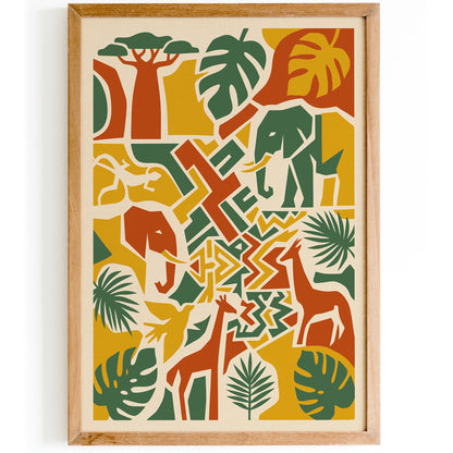 Safari Animals Poster