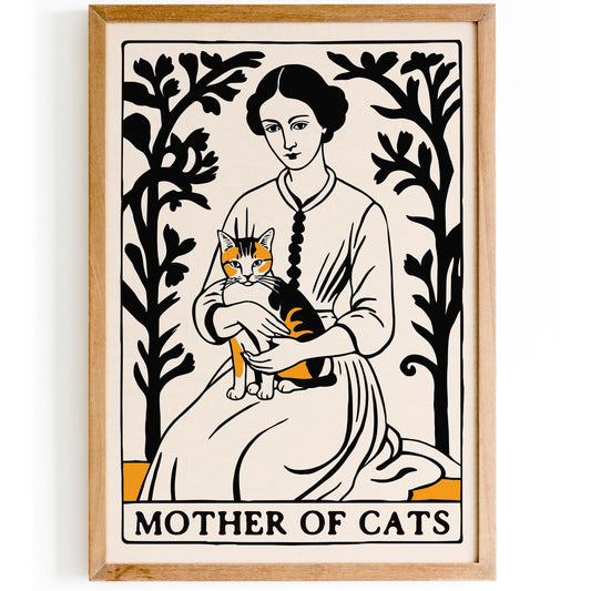 Mother of Cats Illustration Art Print