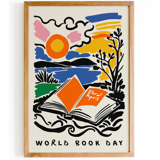 World Book Day Colorful Kids Room Wall Decor