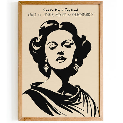 Opera Music Festival Art Print