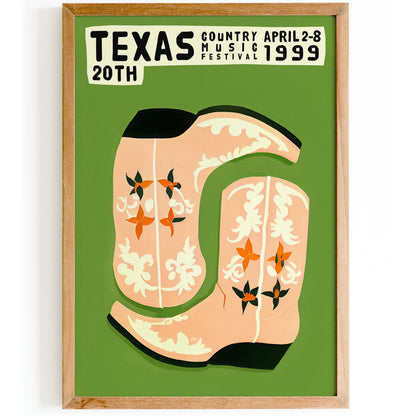 Texas Country Music Festival 1999 Poster