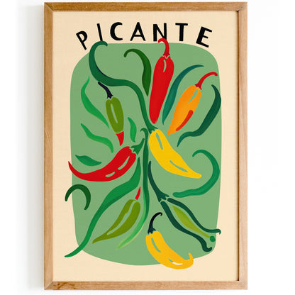 Picante Hot Chilli Peppers Poster