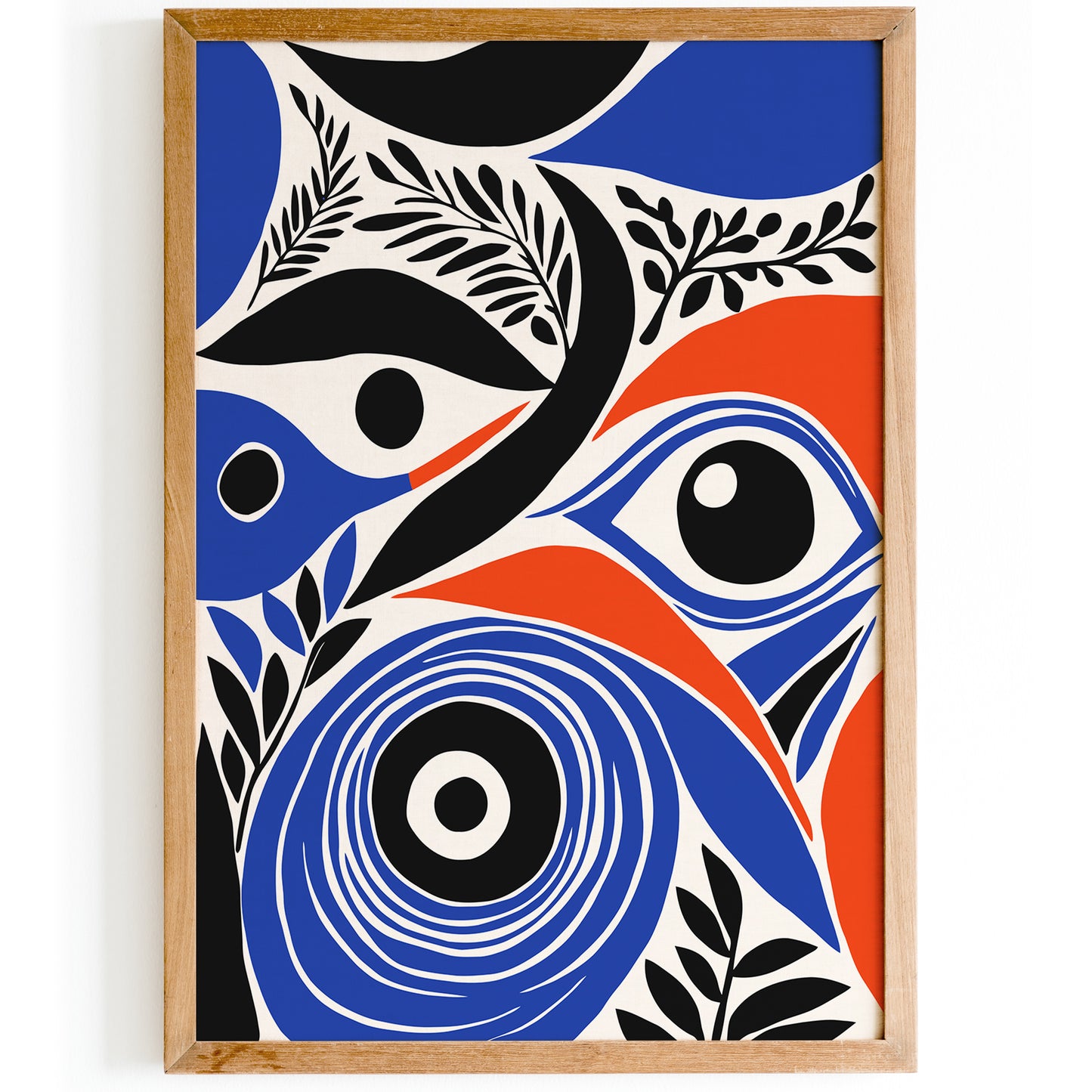 Abstract Blue Eyes Pop Art Poster