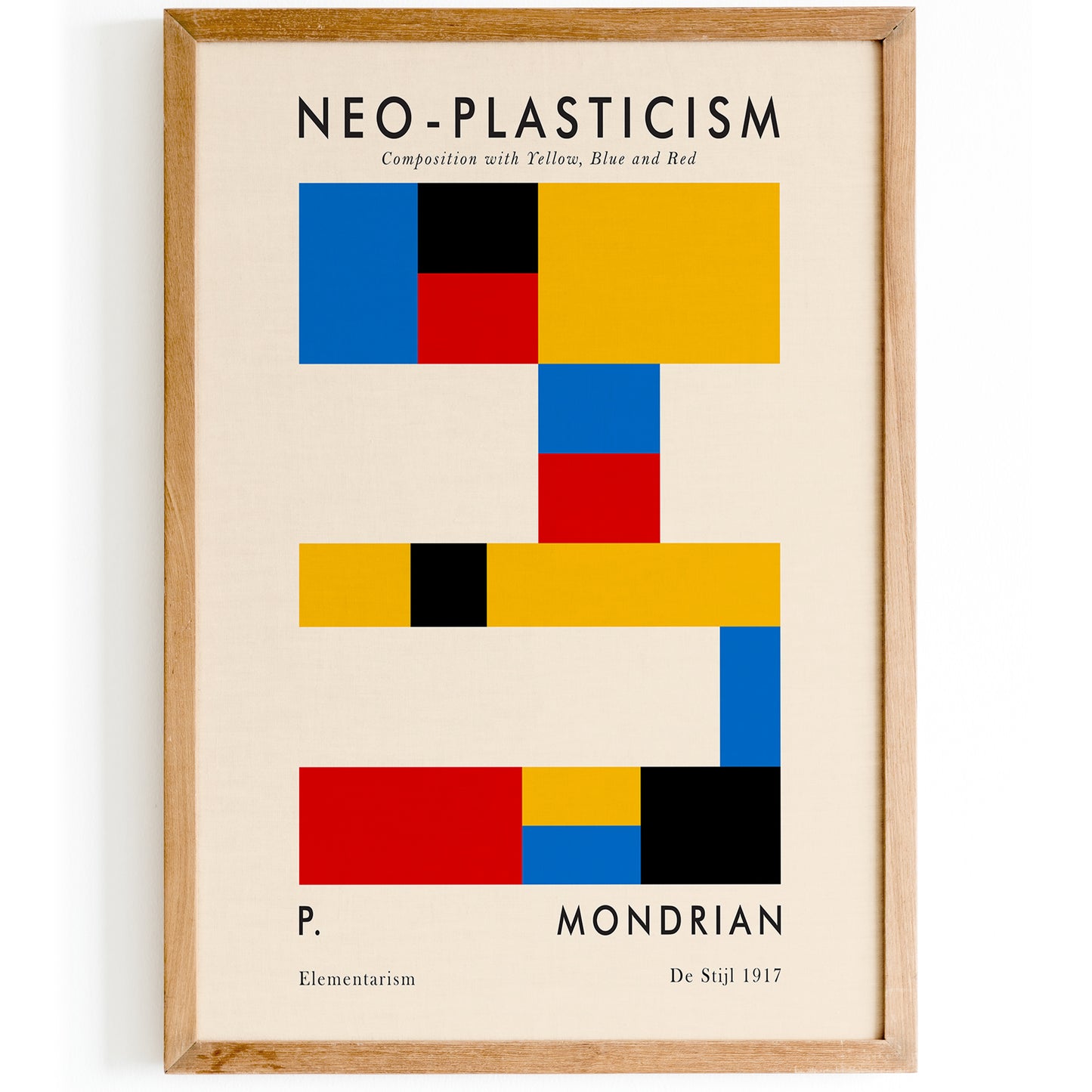 Mondrian Bauhaus Geometric Poster