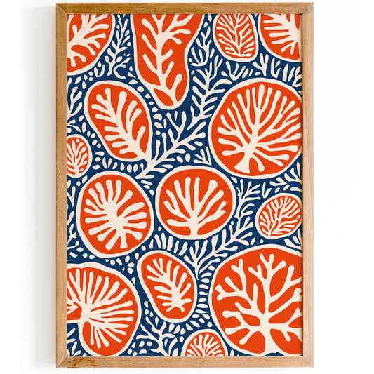 Coral Reefs Floral Boho Wall Art