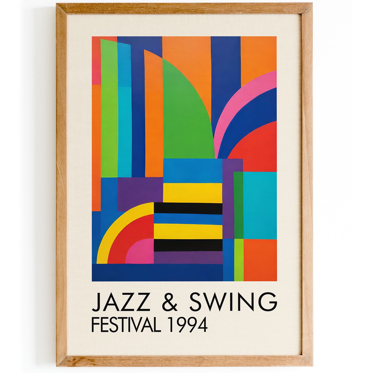 Jazz & Swing Festival Colorful Poster