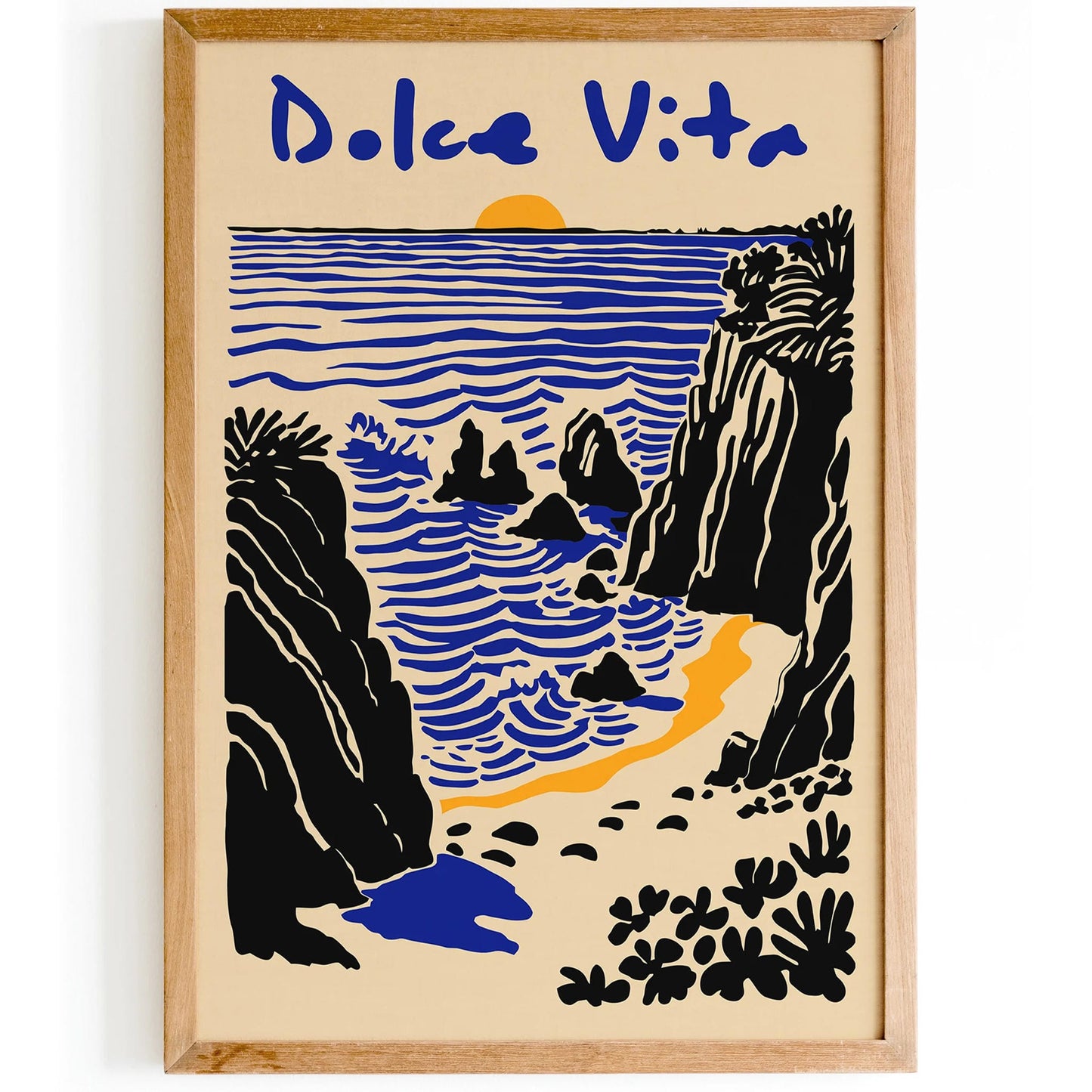 Dolce Vita Italian Style Landscape Poster