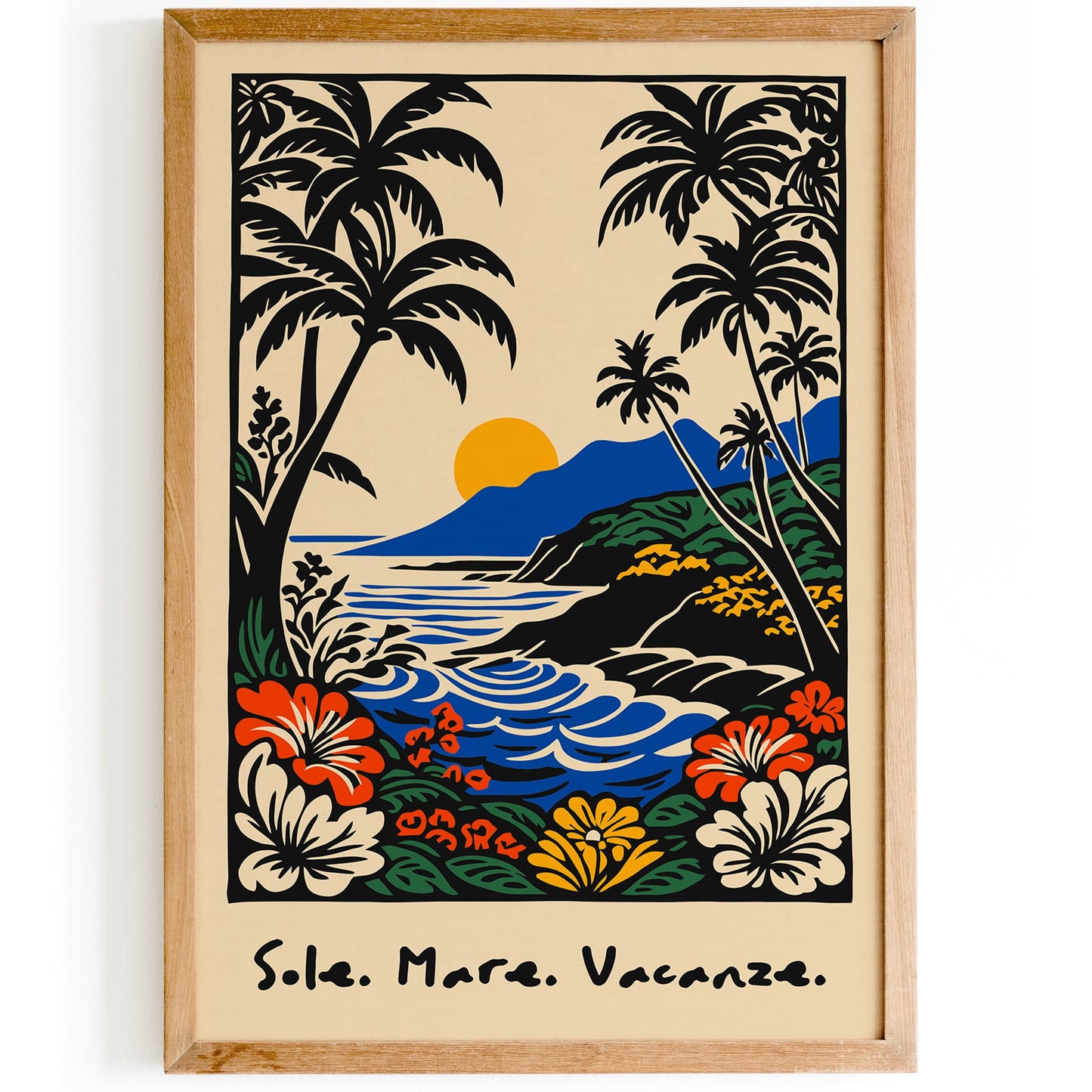 Sole. Mare. Vacanze. Poster