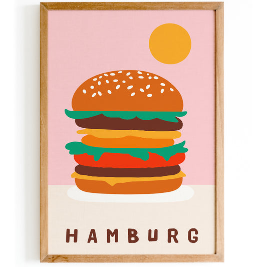 Hamburg, Hamburger Pop Art Poster