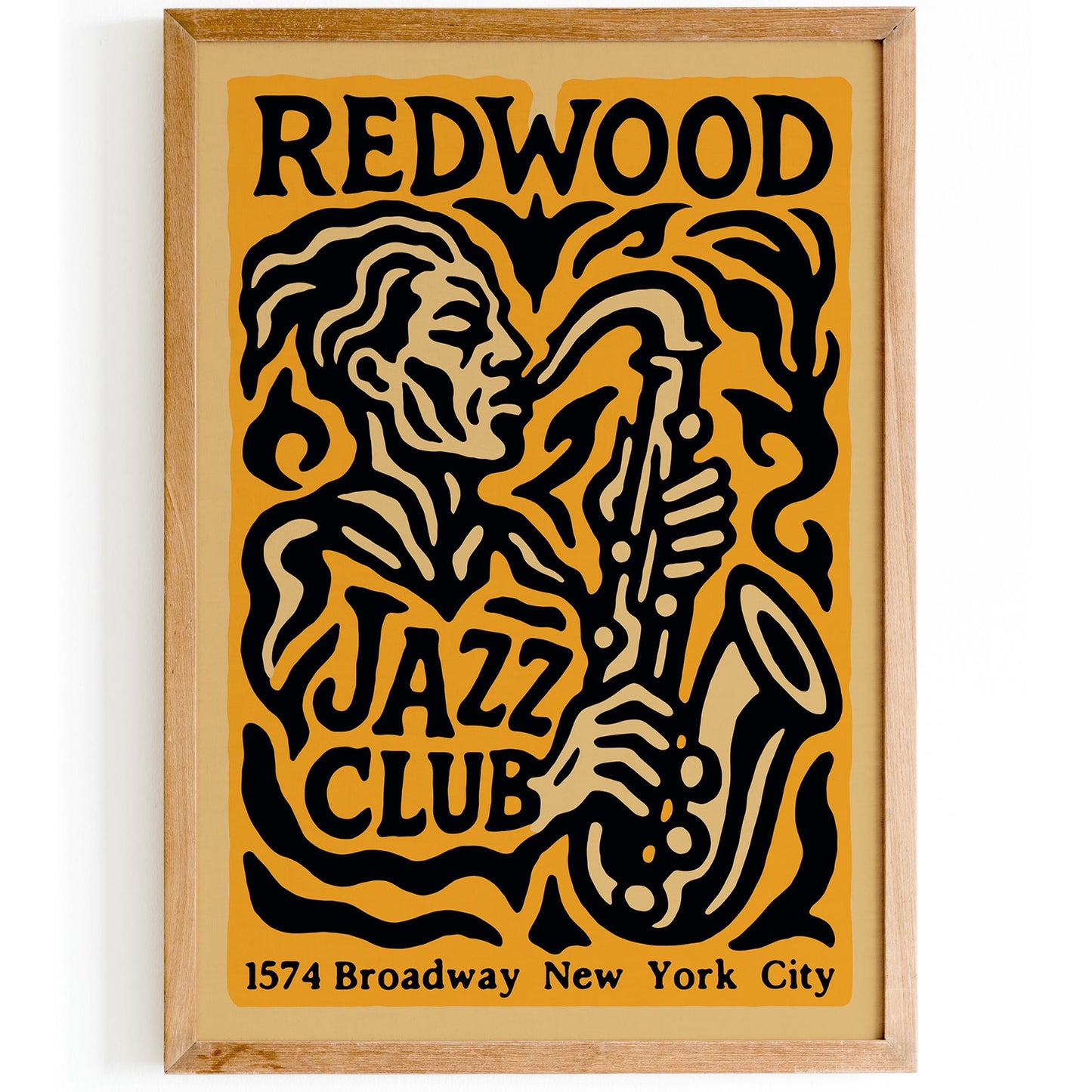 Redwood Jazz Club Poster