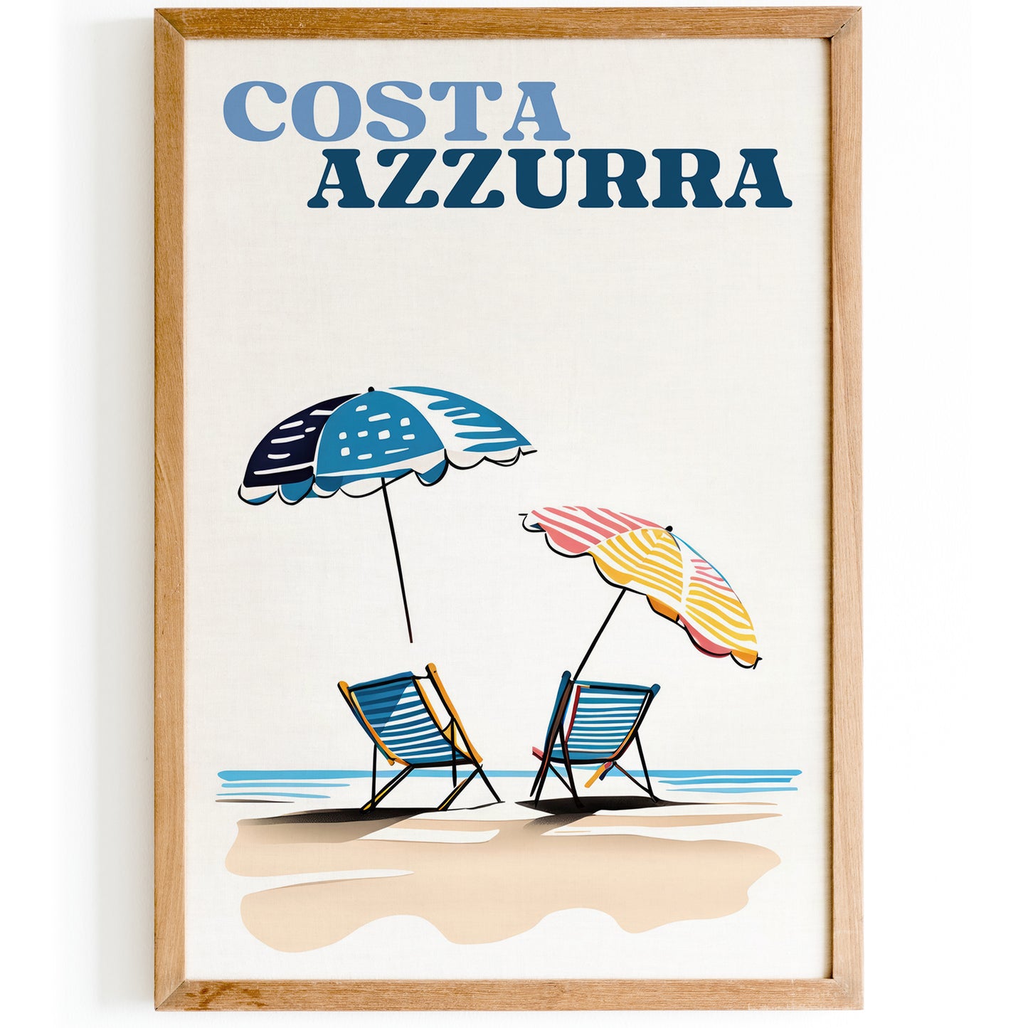 Costa Azzurra Travel Poster