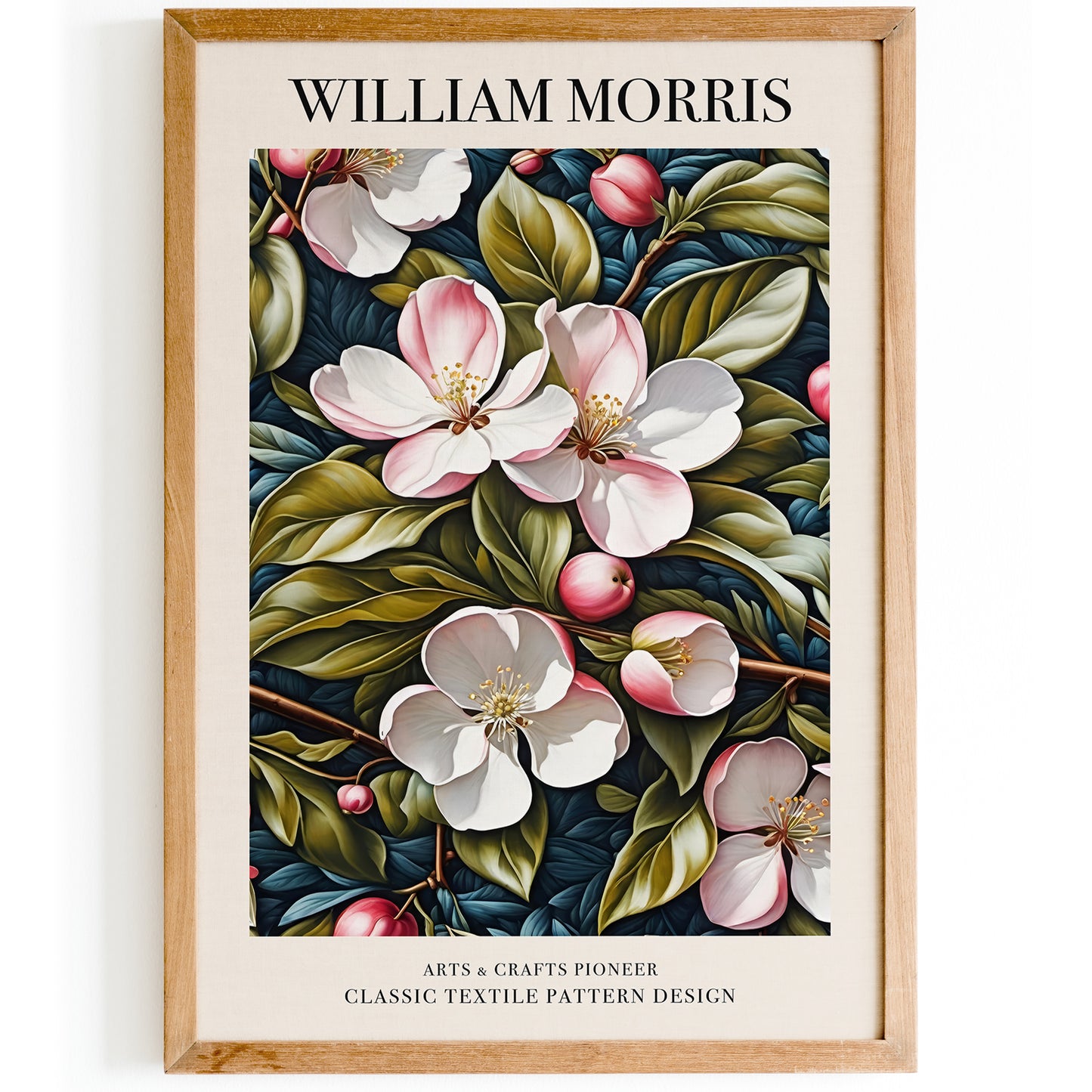 Classic William Morris Art: Textile 19th Century Botanical