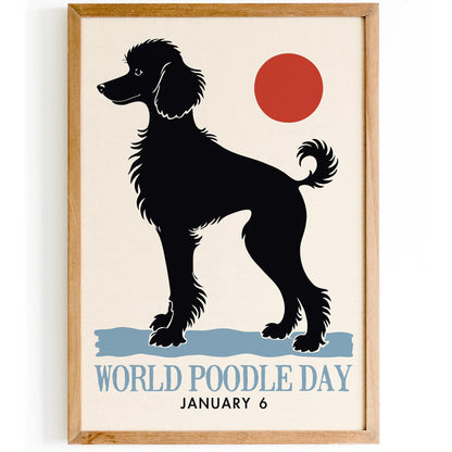 World Poodle Day Minimalist Art