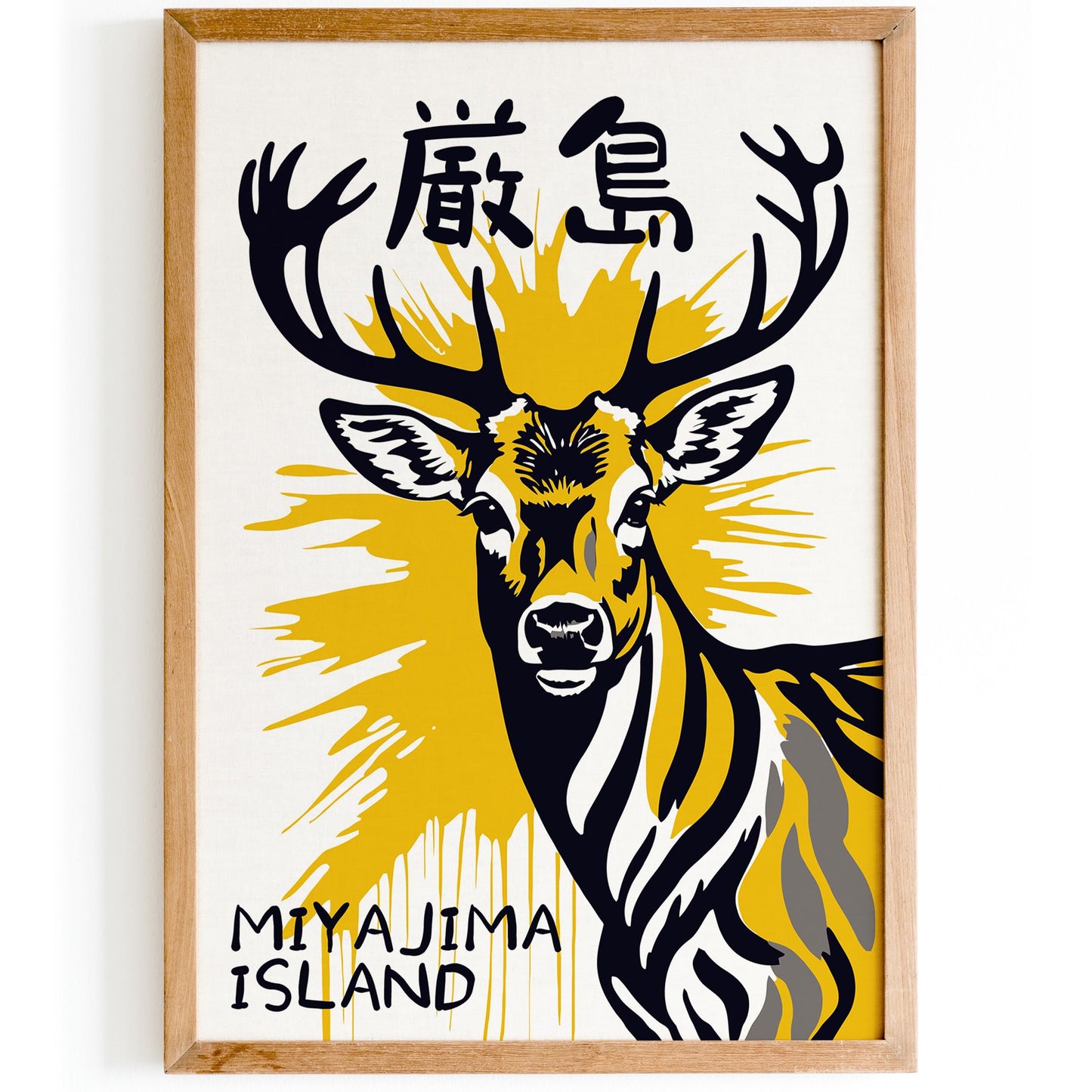 Japanese Miyajima Deer Wall Art