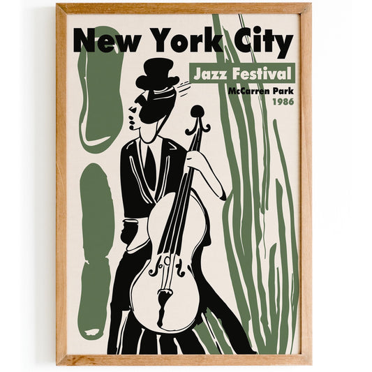 NYC Jazz Festival 1968 Poster Print