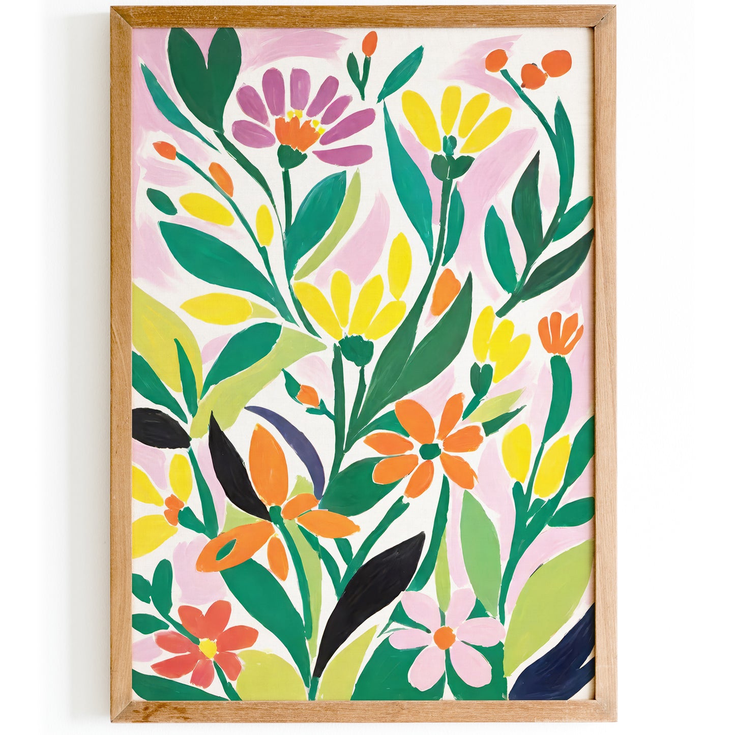 Colorful Floral Farmhouse Art Print