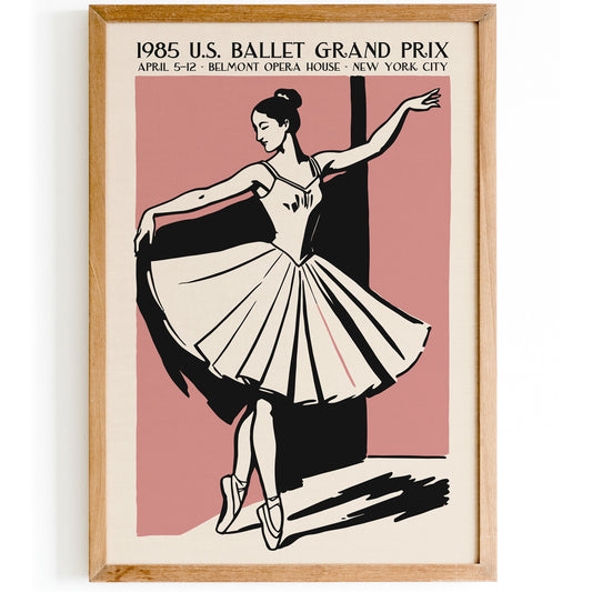 1985 U.S. Ballet Grand Prix Poster