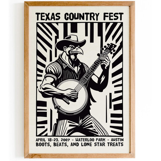 Texas Country Fest Poster Print