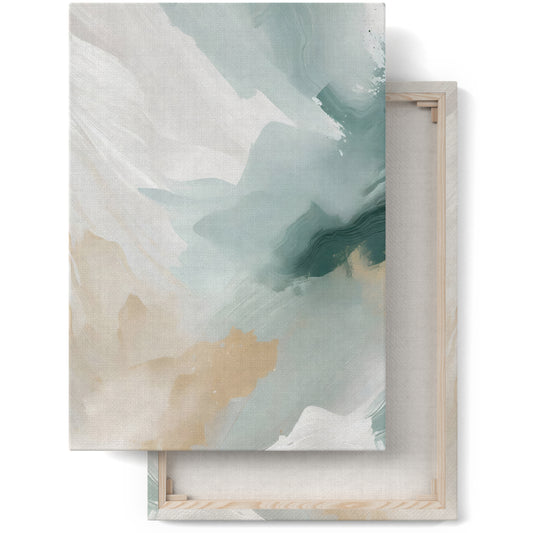 Harmonious Neutrality: Abstract Canvas Art