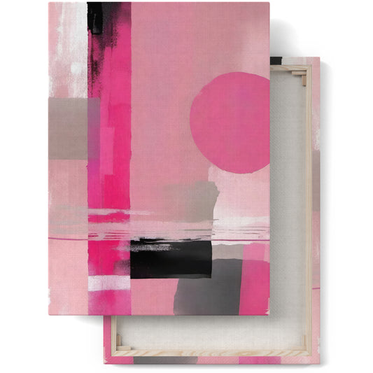 Pink Modern Canvas Wall Art