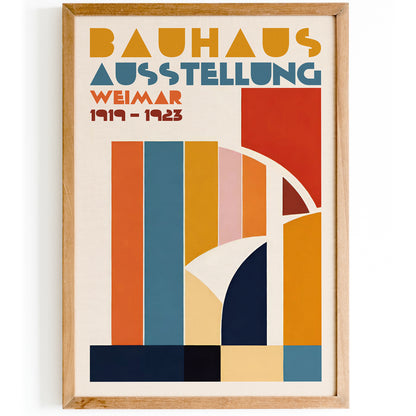 Retro Colorful Bauhaus Poster