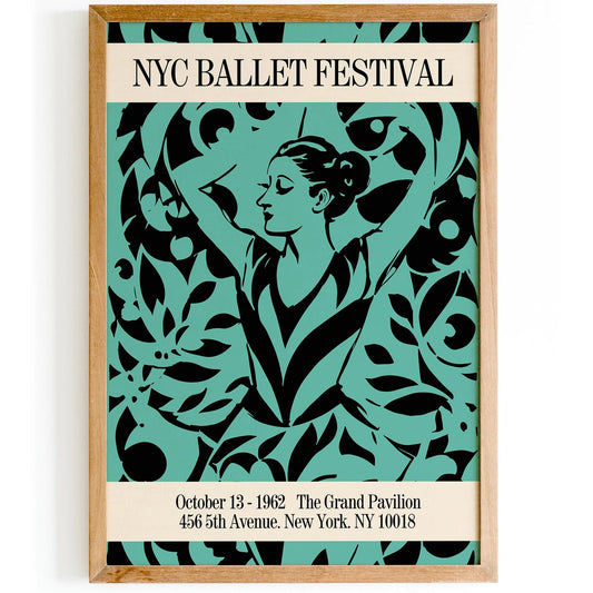 NYC Ballet Festival Art Poster
