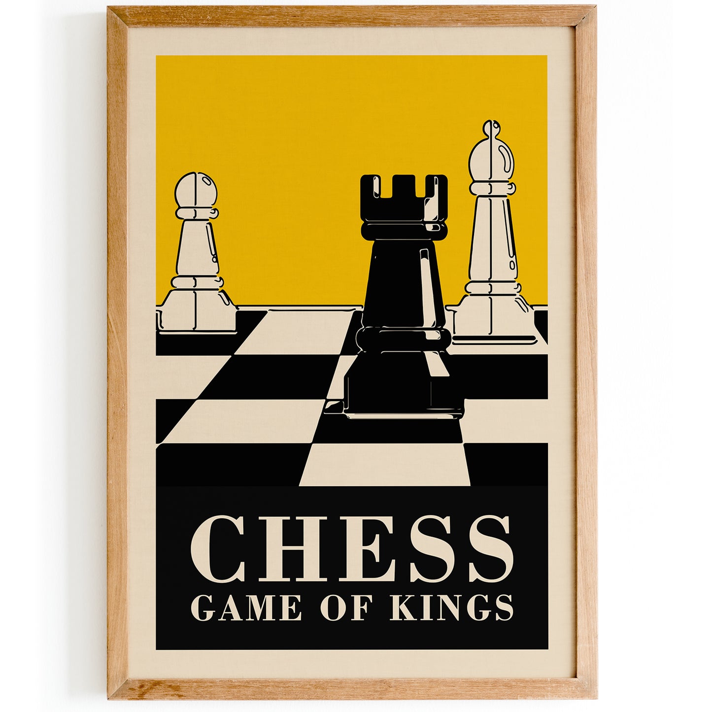 CHESS Game of Kings - Yellow Poster