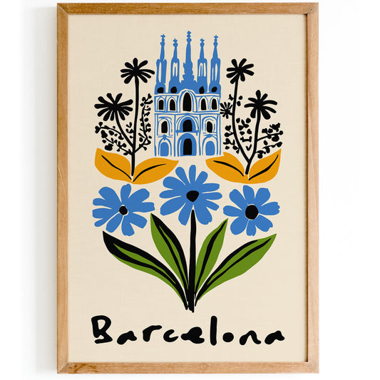 Barcelona Travel Poster