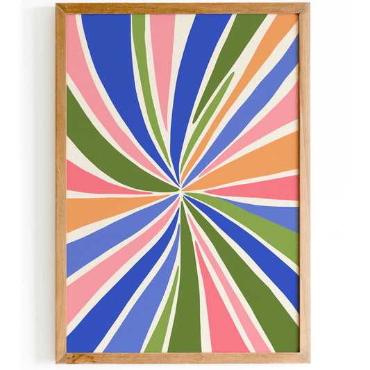 Colorful Swirly Abstract Poster