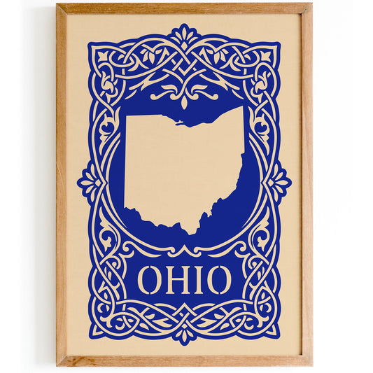 Ohio Blue Travel Poster