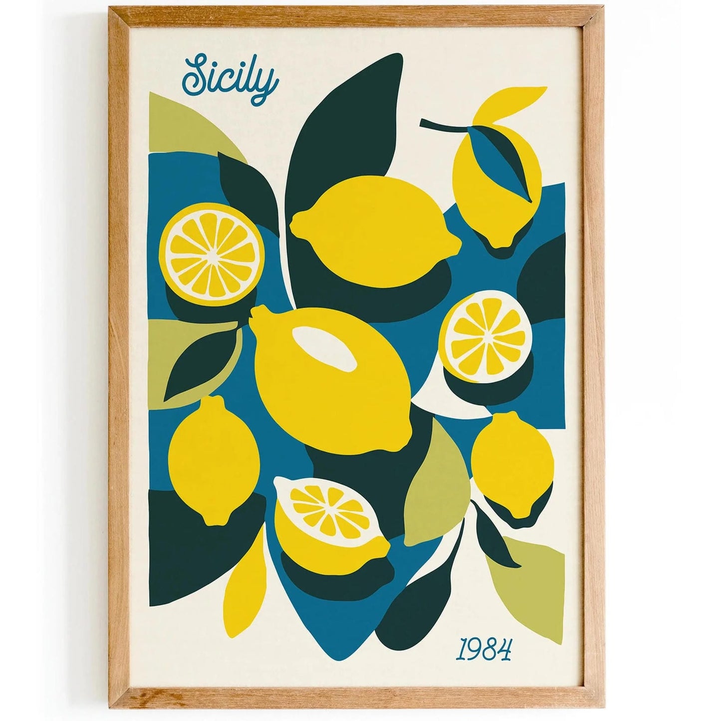 Sicily Lemon Yellow Poster