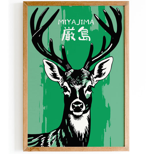 Miyajima Deer Island Poster