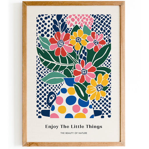Colorful Floral Art Poster